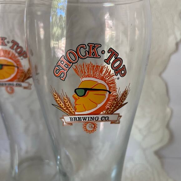 3 Shock Top Brewing Co. Beer Pilsner Glasses - New - Never Used - 16 ounces - Picture 2 of 4